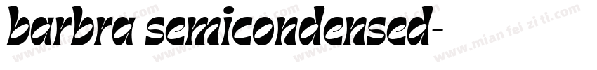 barbra semicondensed字体转换